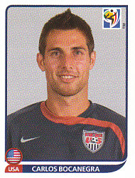 Carlos Bocanegra USA samolepka Panini World Cup 2010 #204